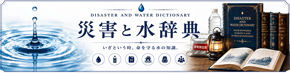 災害と水辞典
いざという時に生命を守る水の知識。